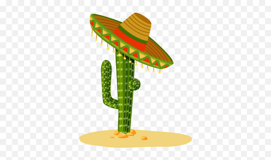 Mexican Hat Illustration Sticker - Sombreros Mexicanos Dibujo Gratis Emoji,Mexican Emoji