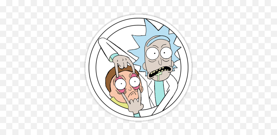 Tatuaje Rick And Morty - Rick And Morty Cartoon Stickers Emoji,Rick And Morty Emojis