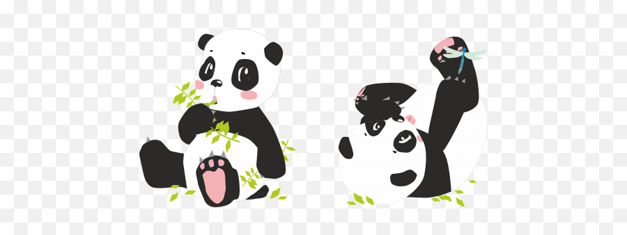 Kawaii Panda Emoji Panda Face Emotions Panda Public Domain - Pandas Png,Dragonfly Emoji