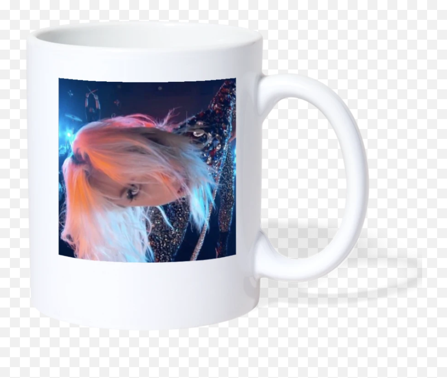 Lady Gaga At The Grammyu0027s Coffeetea Mug - Magic Mug Emoji,Shaking Hands Emoji