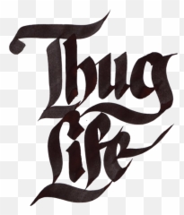 Thug Life Text Png Clipart - Dot Emoji