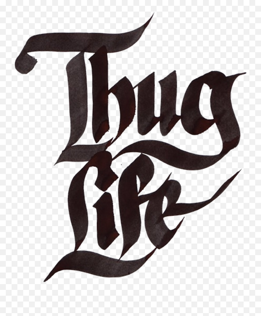 Thug Life Text Png Clipart - Dot Emoji,Thug Emoji