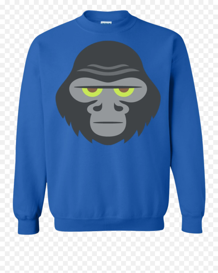 Gorilla Face Emoji Sweatshirt U2013 That Merch Store - Ugly Sweater Darth Vader,Emoji Old