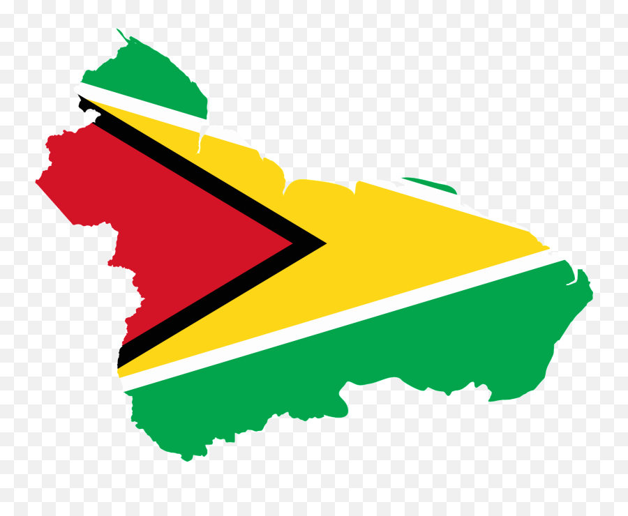 Flag Map Of Greater Guyana - Map Of Guyana Showing Administrative Emoji,Guyana Flag Emoji
