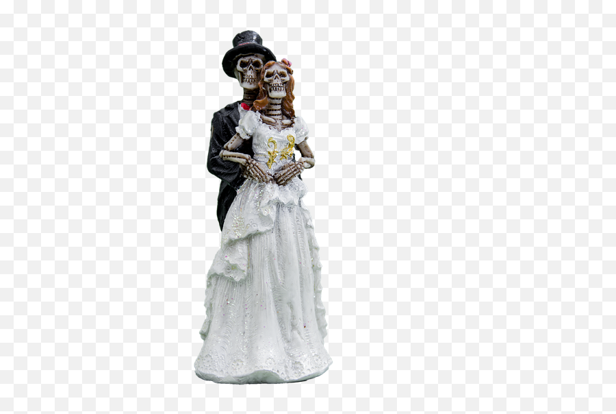 Bride And Groom Skeleton Gothic - Groom Skull Png Emoji,House And Bride Emoji