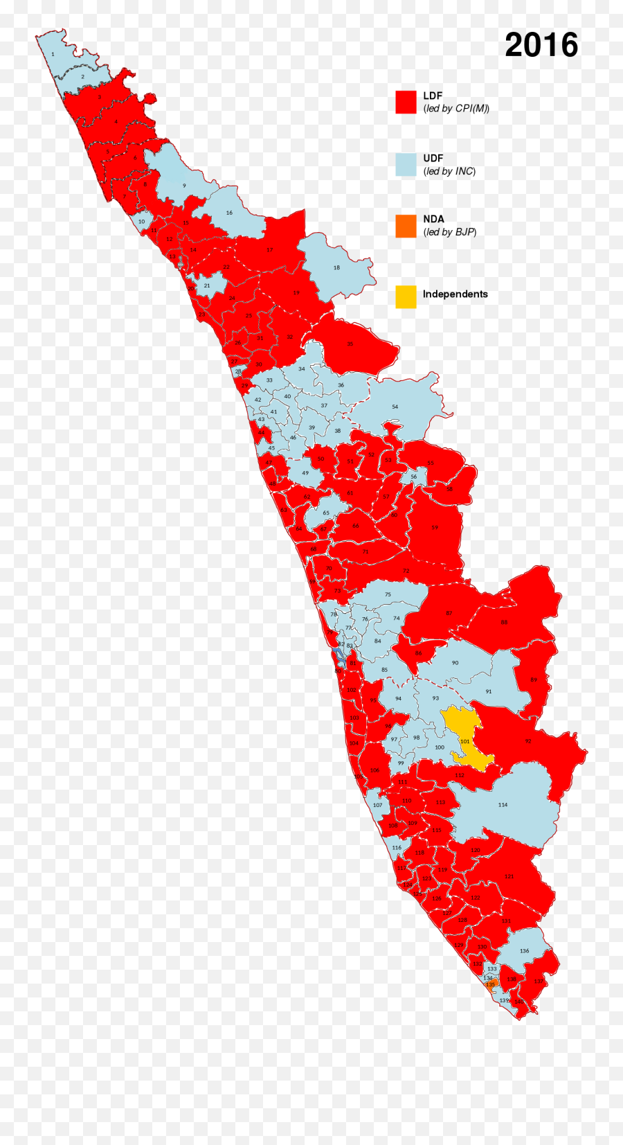 Kerala Showing 2016 Assembly Election - 2016 Election Results Kerala Emoji,Election Emoji