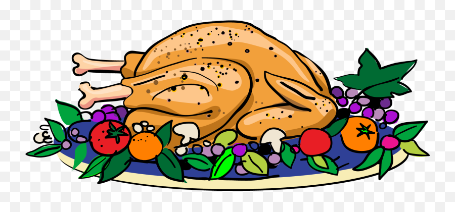 Picture Of A Turkey For Thanksgiving - Thanksgiving Meal Clip Art Emoji,Dancing Turkey Emoji