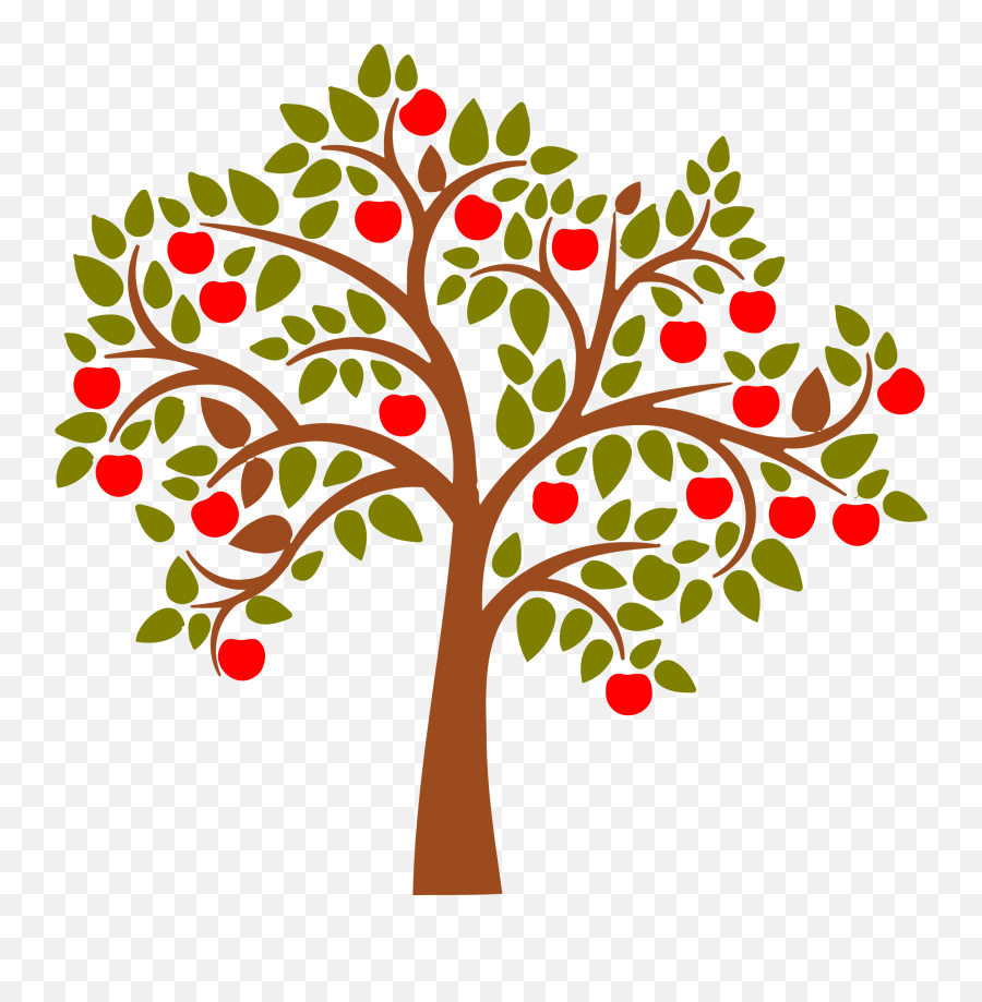 Fall Tree Tree Clipart No Leaves Free - Apple Tree Vector Png Emoji,Apple Emoji Vector Free Download