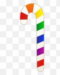 Gum Clipart Rainbow Candy - Colorful Cane Emoji