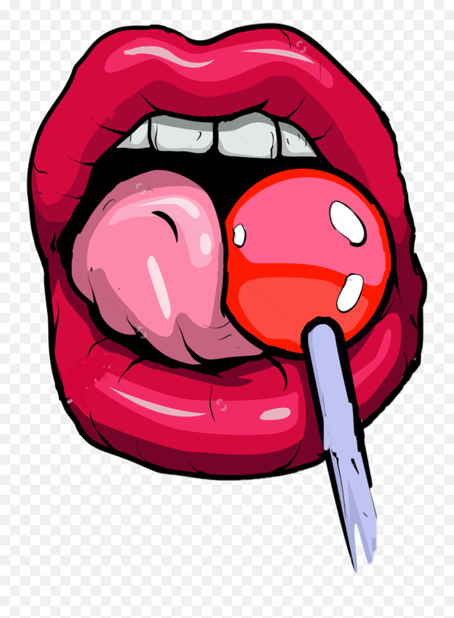 Lolly Lollipop Lollypop Mouth Sexy Lick - Licking Lollipop Clipart Emoji,Emoji Licking Lips