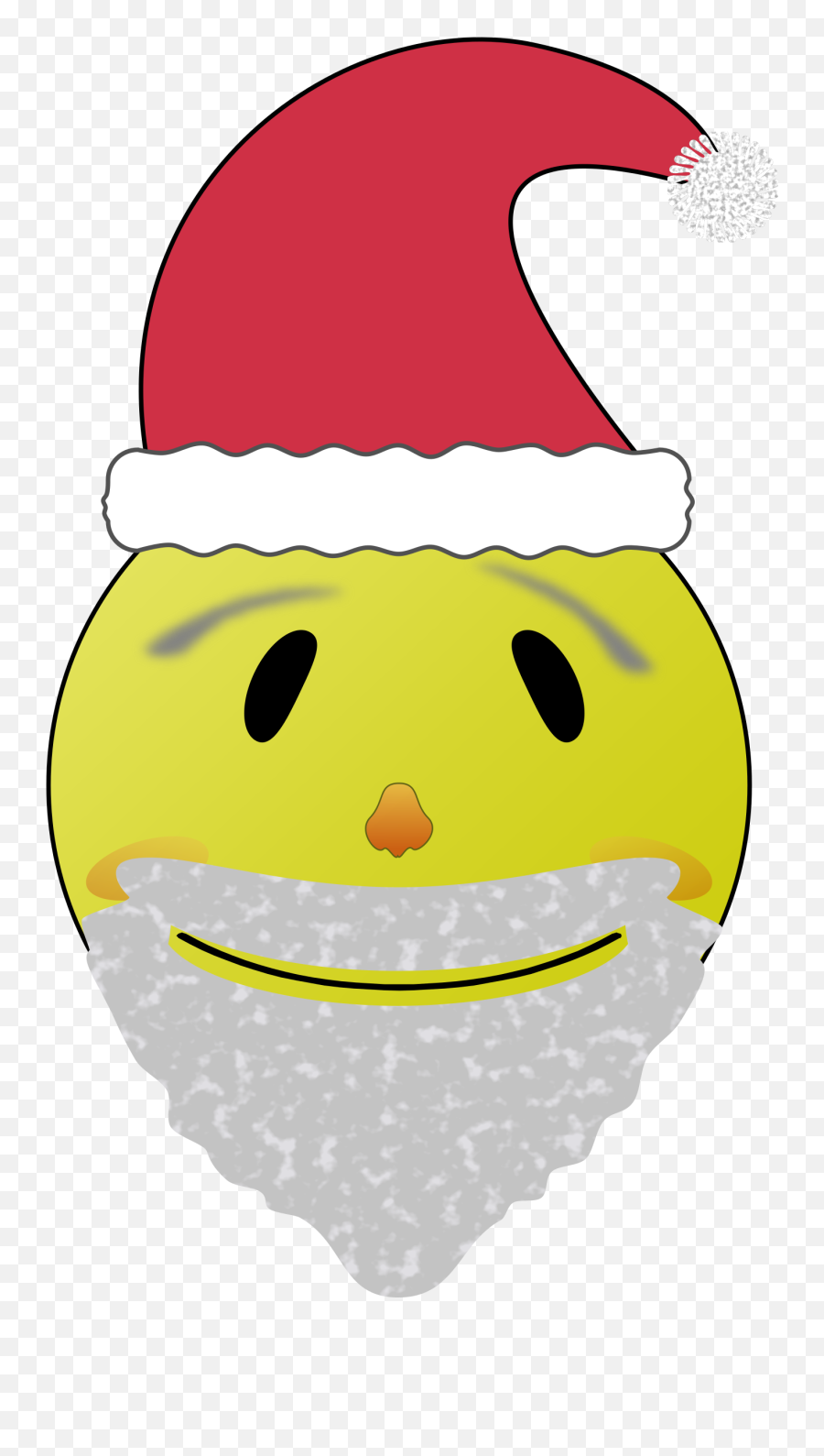 Smiley Santa Vector Clipart Image - Organograma Das Casas Bahia Emoji,Eyes Emoji