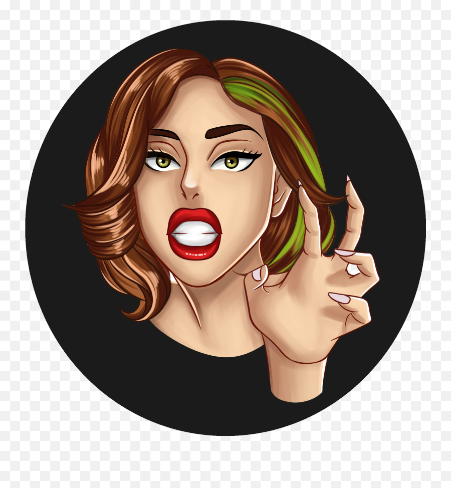 Members - Lady Gaga Cartoon Emoji,Yass Emoji