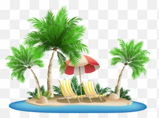 5311 Island Free Clipart - Palm Png Emoji