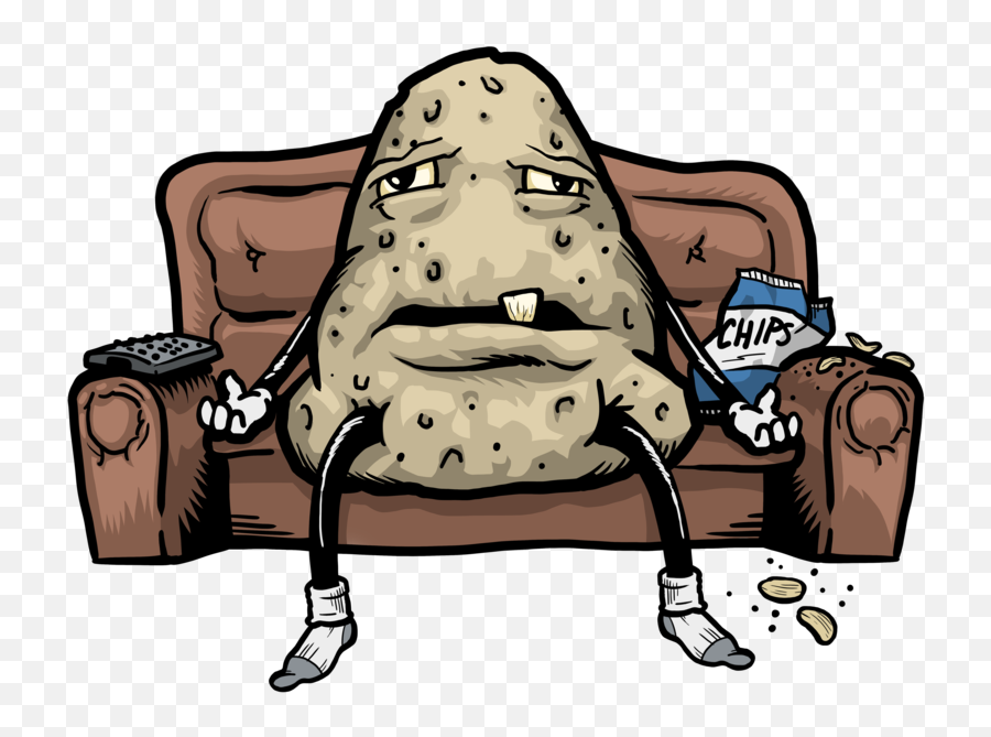 Transparent Couch Potato Hd - Couch Potato Png Emoji,Couch Potato Emoji