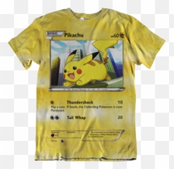 All Over Print Everything U2014 Explore Or Customize Your Own - Pikachu Card 60 Hp Emoji,Emoji Shirts And Pants