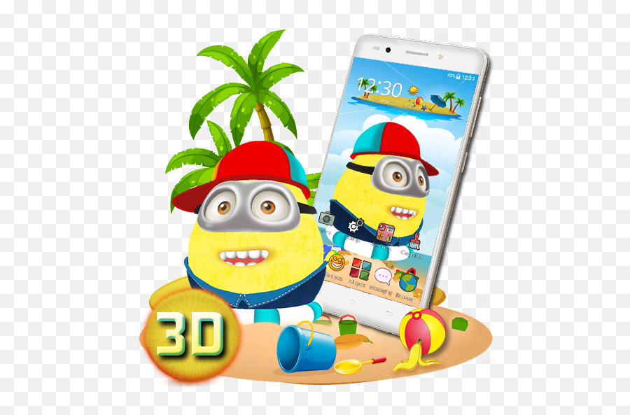 3d Mischievous Mini Friends Theme U2013 Google Play - Vector Cay Dua Bien Emoji,Mischievous Emoji