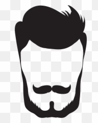 Hipster Beard Clipart - Hair And Beard Clipart Png Emoji,Goatee Emoji