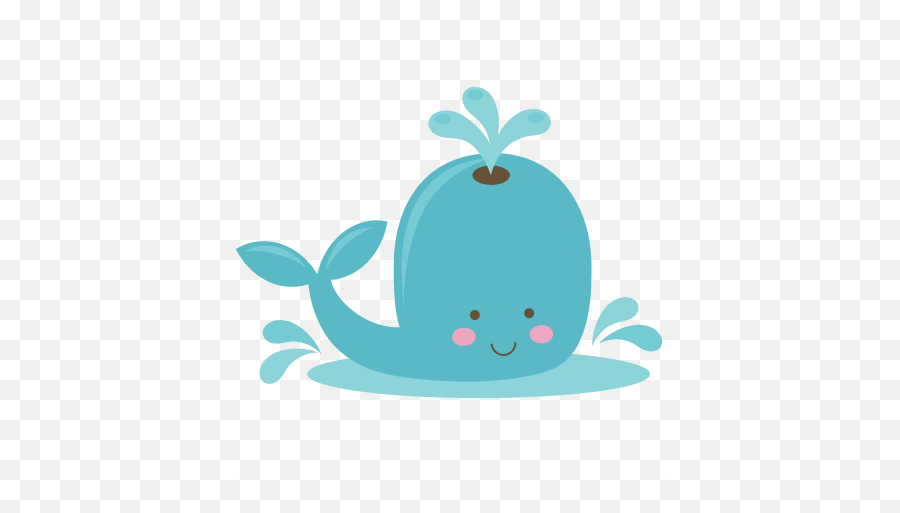 Cute Whale Clipart Png - Cute Beach Clip Art Emoji,Whale Emoji Text