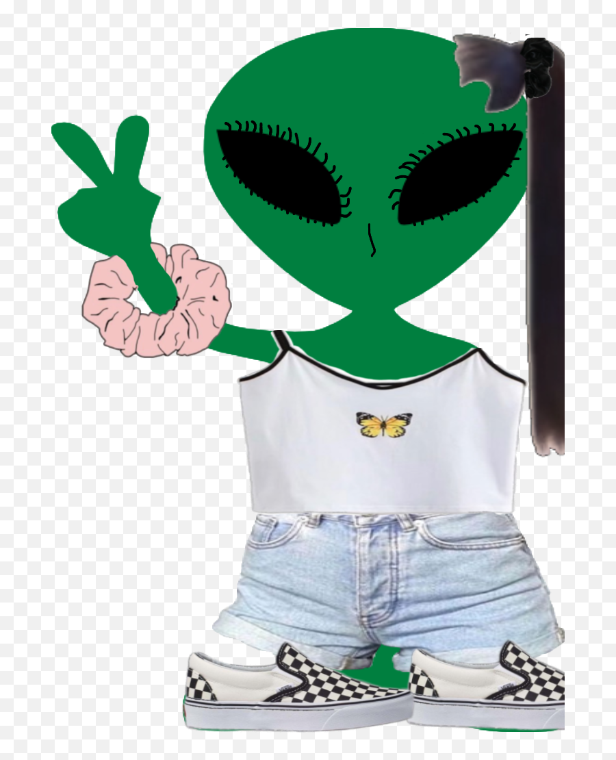 Me Vsco Allien I Stole From Area 51 - Cartoon Emoji,Emoji Area 51