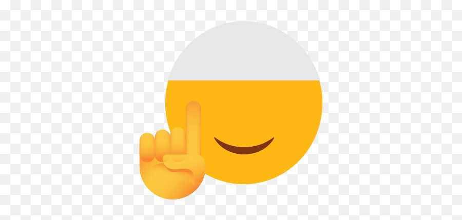 Emoji Face Islam Muslim One Hand Smilling Face Tauheed - Smiley,Smiling Emoji With Hands