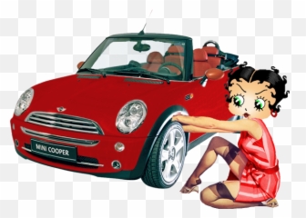 Betty Boop 2004 - Betty Boop Mini Cooper Emoji,Mini Cooper Emoji