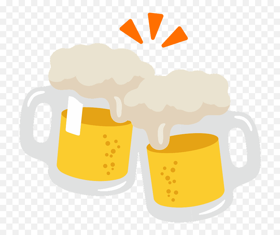 Clinking Beer Mugs Emoji Clipart Free Download Transparent - Png Beer Emoji Transparent,Coffee Emojis