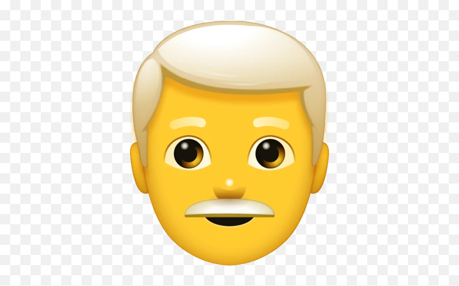 Grey Hair Man Emoji - Grey Hair Man Emoji,Alert Emoji