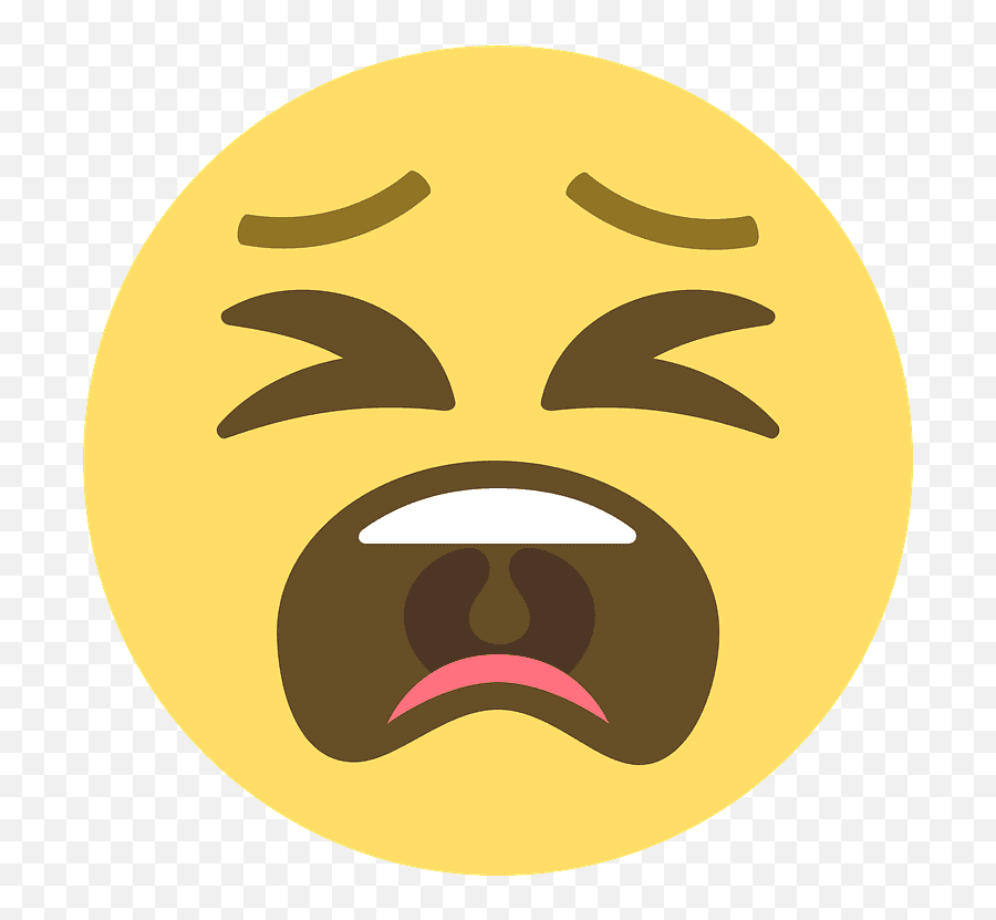Tired Face Emoji Clipart - Emoji Png,Tired Emoji Transparent