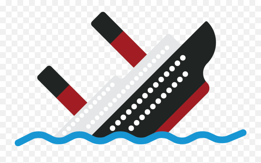 Titanic Emoji Sticker - Titanic Clipart,Chainsaw Emoji