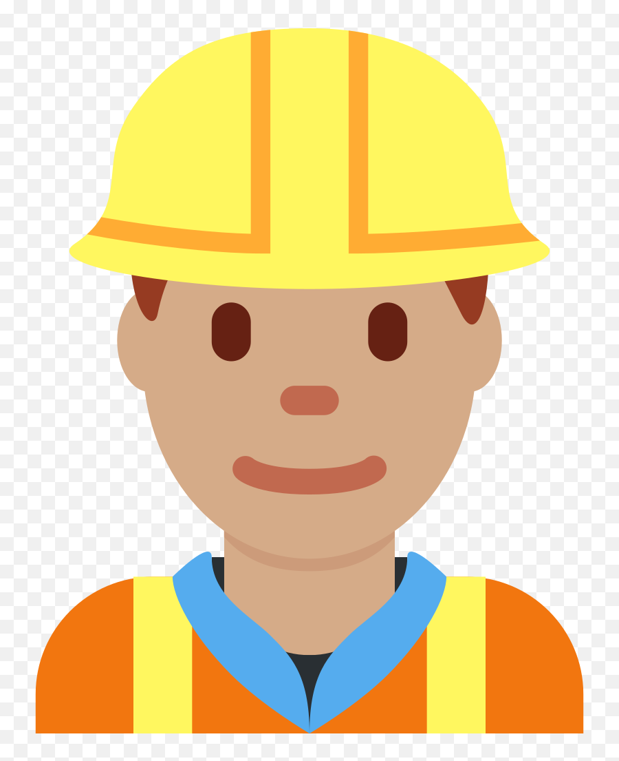 Twemoji2 1f477 - Construction Worker Emoji,Hard Hat Emoji