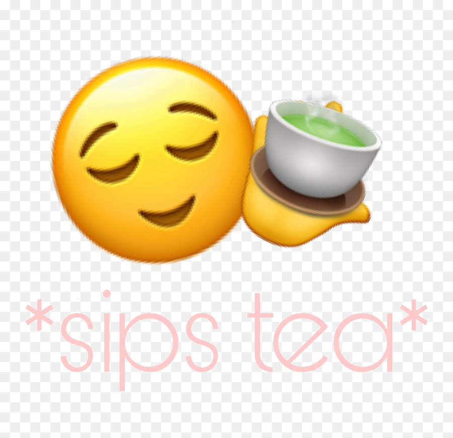 Freetoedit Tea Spilltheteasis Sipstea - Smiley Emoji,Sips Tea Emoji