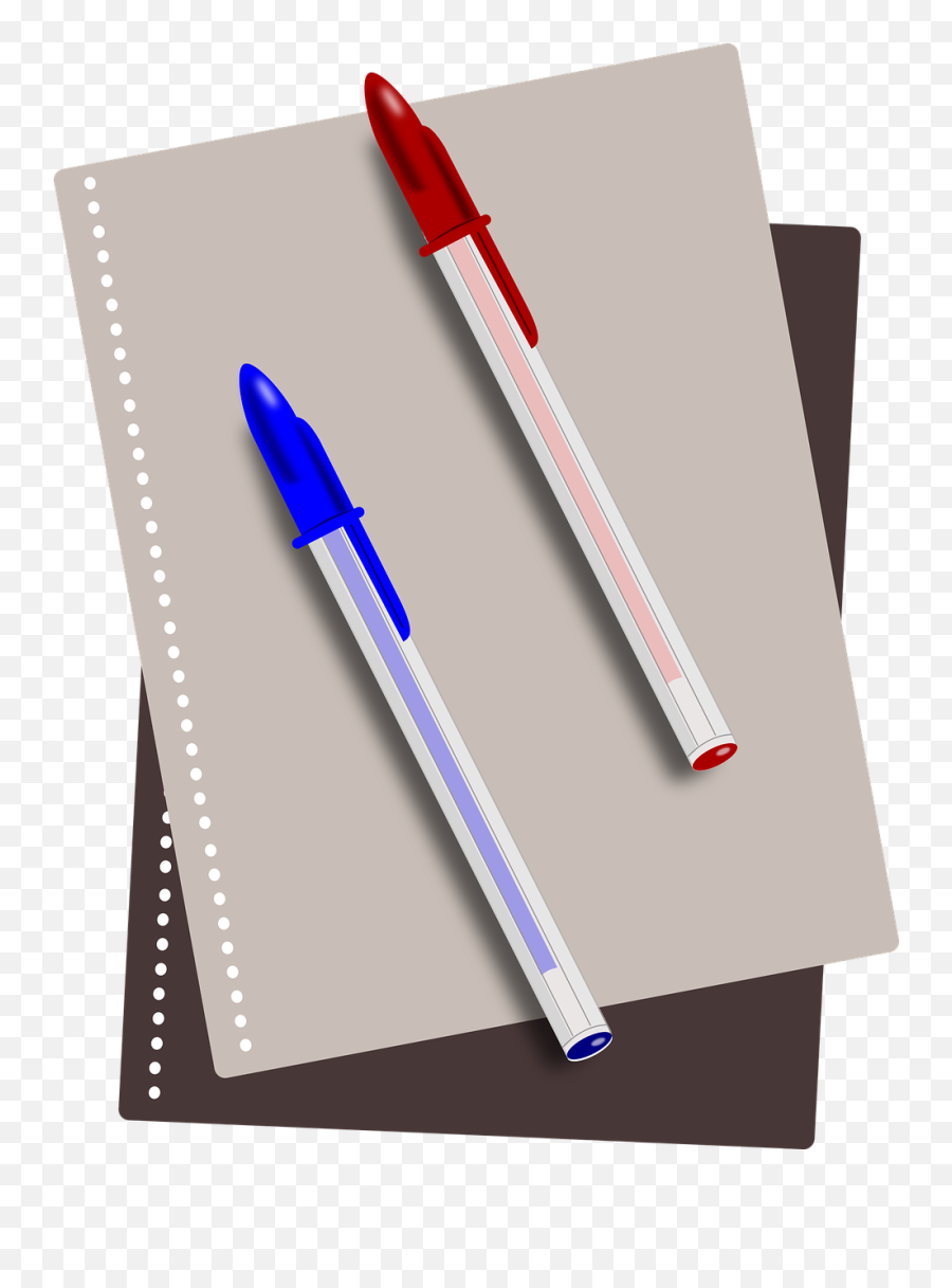 Pens Notebook Ballpoint Pen Paper - Transparent Pen And Notebook Png Emoji,Emoji School Supplies