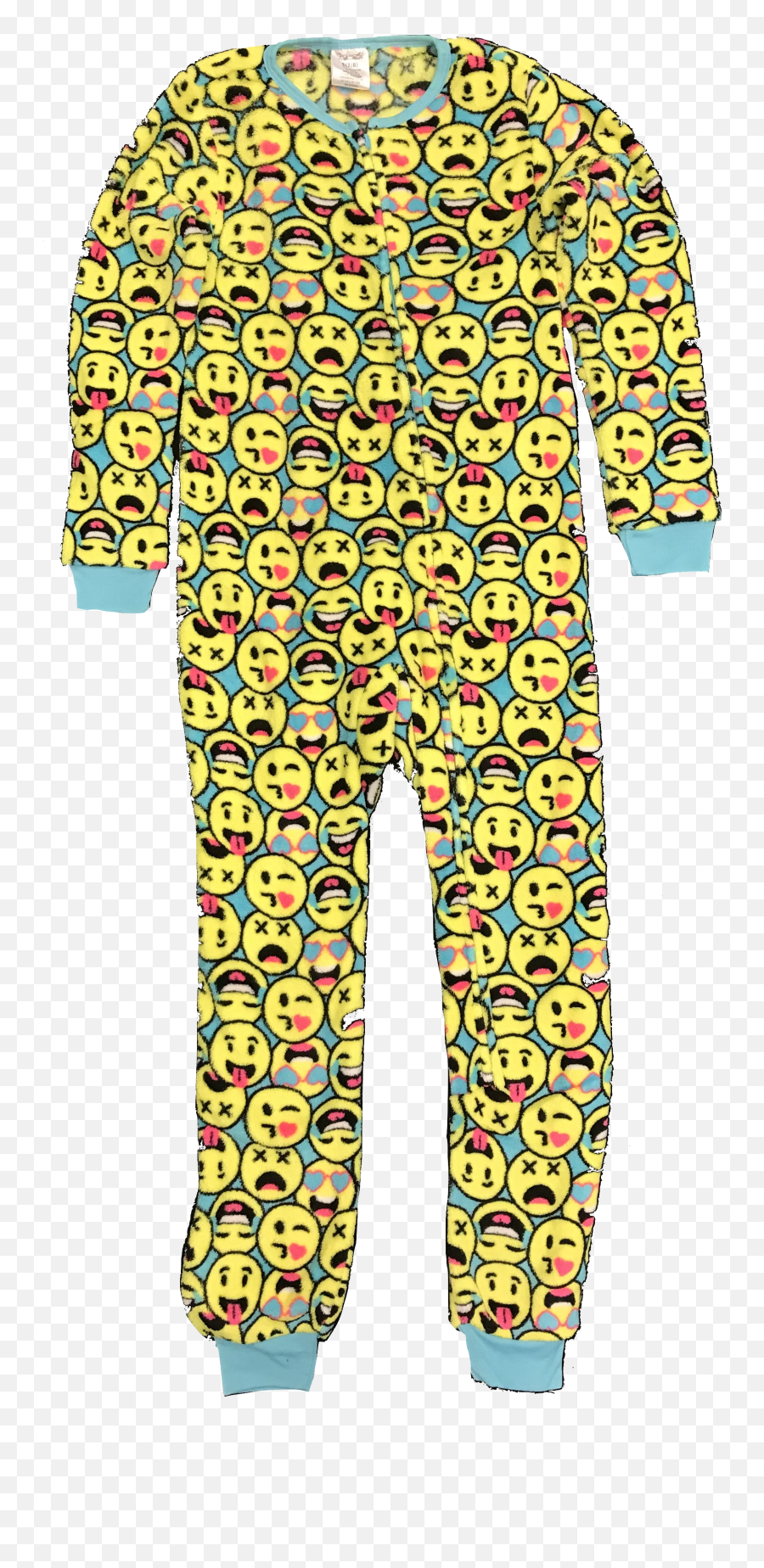 Nikki Girls Emoji Print Plush Onesie Pajama - Pajamas,Pajama Emoji