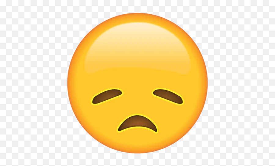 Download Disappointed Face Emoji - Disappointed Emoji,Upset Face Emoji
