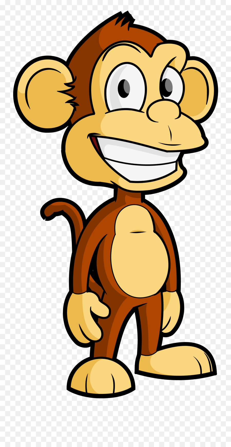 Cartoon Monkeys Clip Art Graphics 2 - Cartoon Monkey Png Emoji,Monkeys Emoji