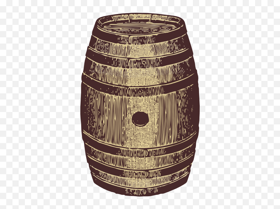 Vector Barrel Bourbon Transparent Png - Barrel Clip Art Emoji,Bourbon Emoji