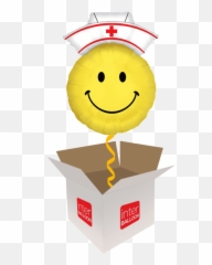 Peebles Helium Balloon Delivery In A Box Send Balloons To - 16 Birthday Balloon Transparent Emoji,Mistletoe Emoji