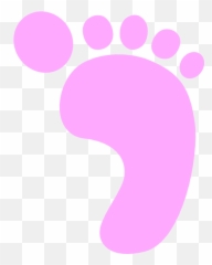 Pink Footprint Clipart - Emoji