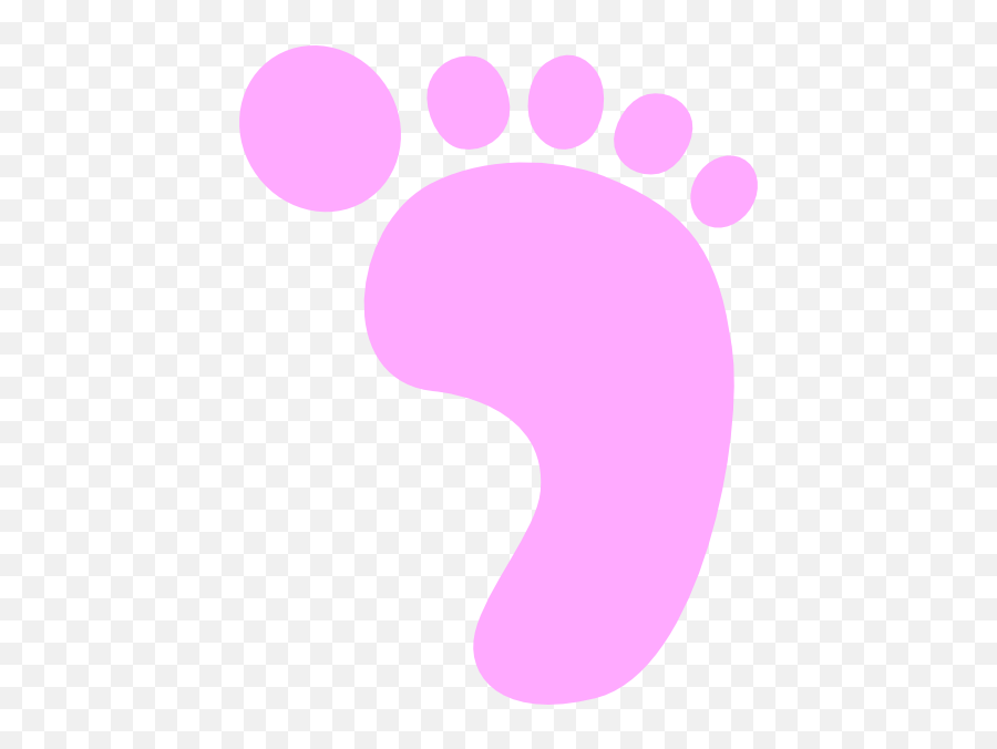 Pink Footprint Clipart - Pink Footprint Clipart Emoji,Footprint Emoji