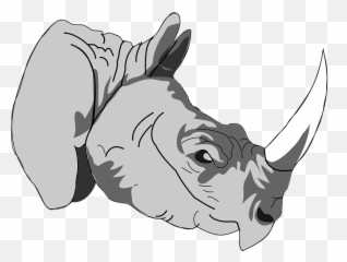 Rhinoceros Head Face - One Horn Rhino Logo Emoji,Rhino Emoji