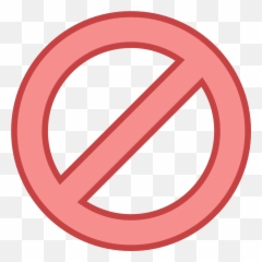 Clipart Red Circle With Slash - Not Allowed Icon Png Emoji