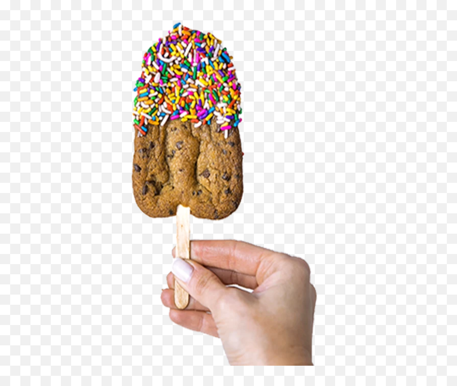 Chocolate Dipped Cookiesicles With Sprinkles - Peanut Butter Cookie Emoji,Rice Cracker Emoji
