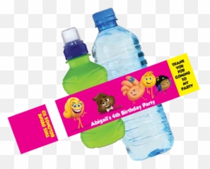 Emoji Pink Bottle Wrappers - Bottles With Baby Shark
