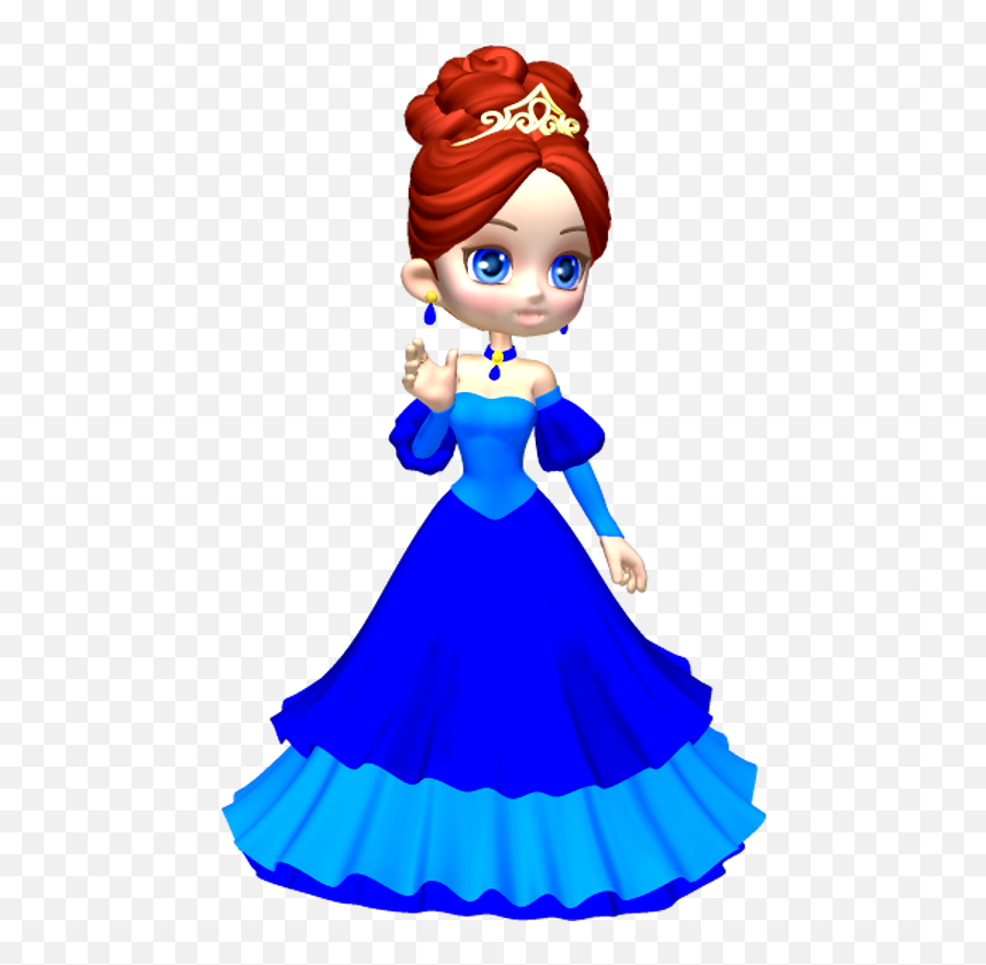 Princess In Blue Poser Clipart By Clipartcotttage On - Clipartix Blue Princess Clipart Emoji,Black Princess Emoji