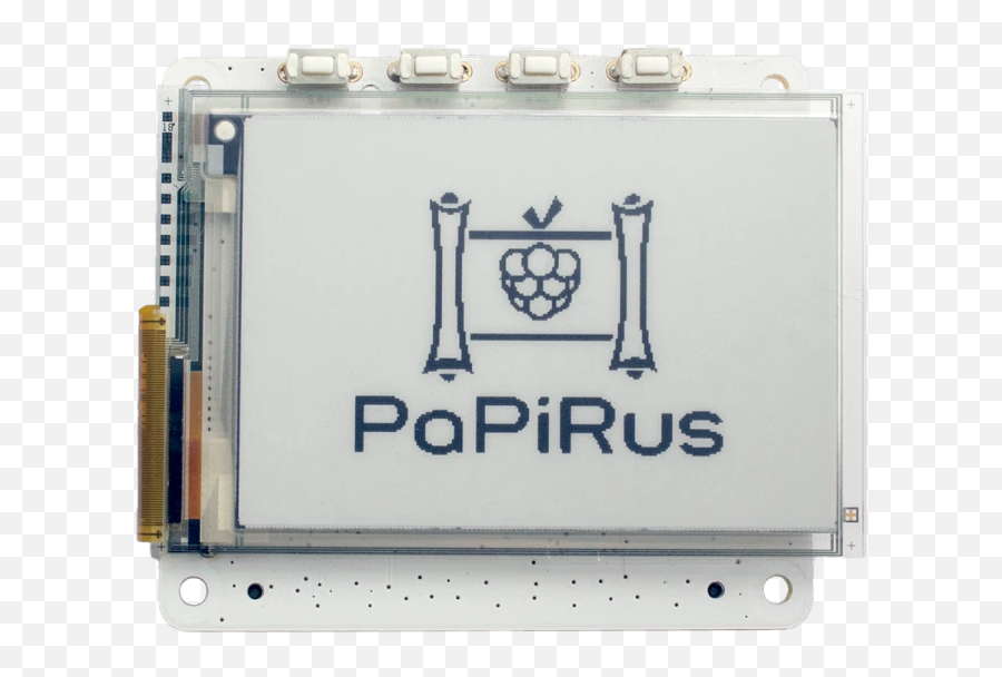 Papirus Epaper Eink Screen Hat For Raspberry Pi - Electronic Paper Emoji,Emoji Pi