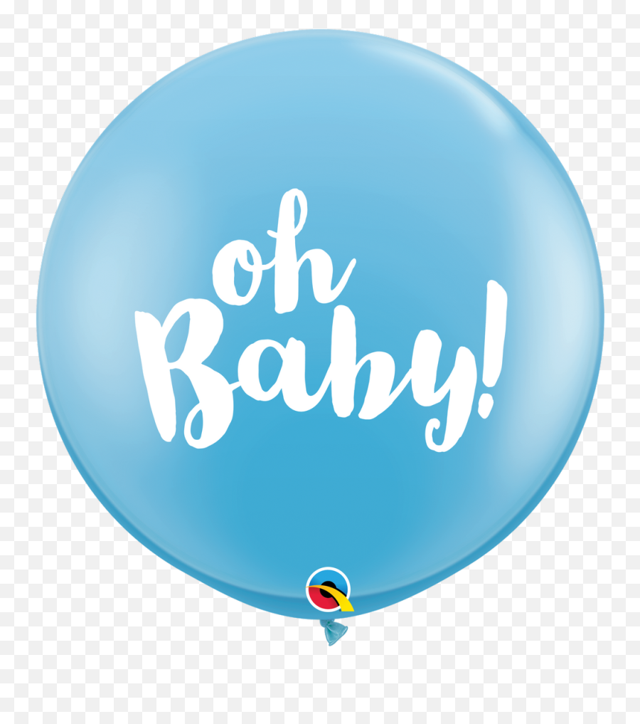 90cm Round Pale Blue Oh Baby 85830 - Pack Of 2 Circle Emoji,Pale Emoji