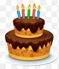 Simple Happy Birthday Birthday Cake Clipart - Cake Clipart Png Emoji,Emoji Birthday Cakes