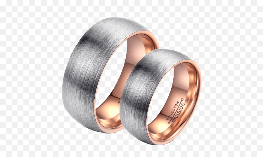 Luckyweddingbandcom U2013 Best Specialist Rings Collection - Mens Wedding Band Tungsten Two Tone Emoji,Wedding Ring Emoji