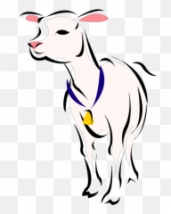 Sheep With Bell Png Svg Clip Art For - Lamb Clip Art Emoji,Lamb Emoji