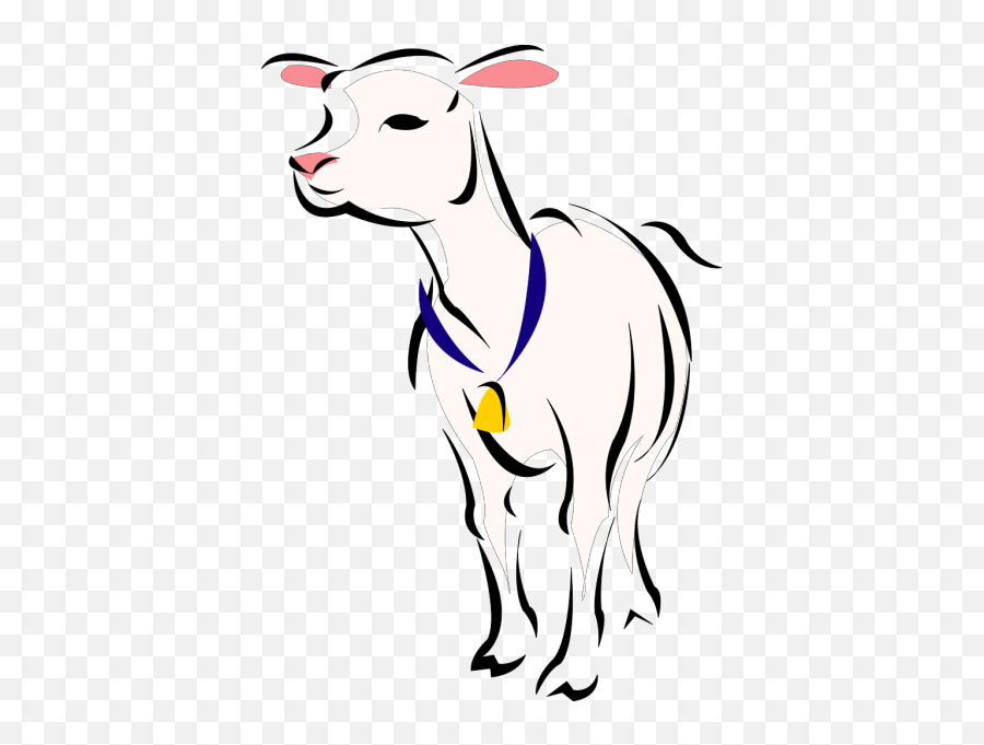 Sheep With Bell Png Svg Clip Art For - Lamb Clip Art Emoji,Lamb Emoji